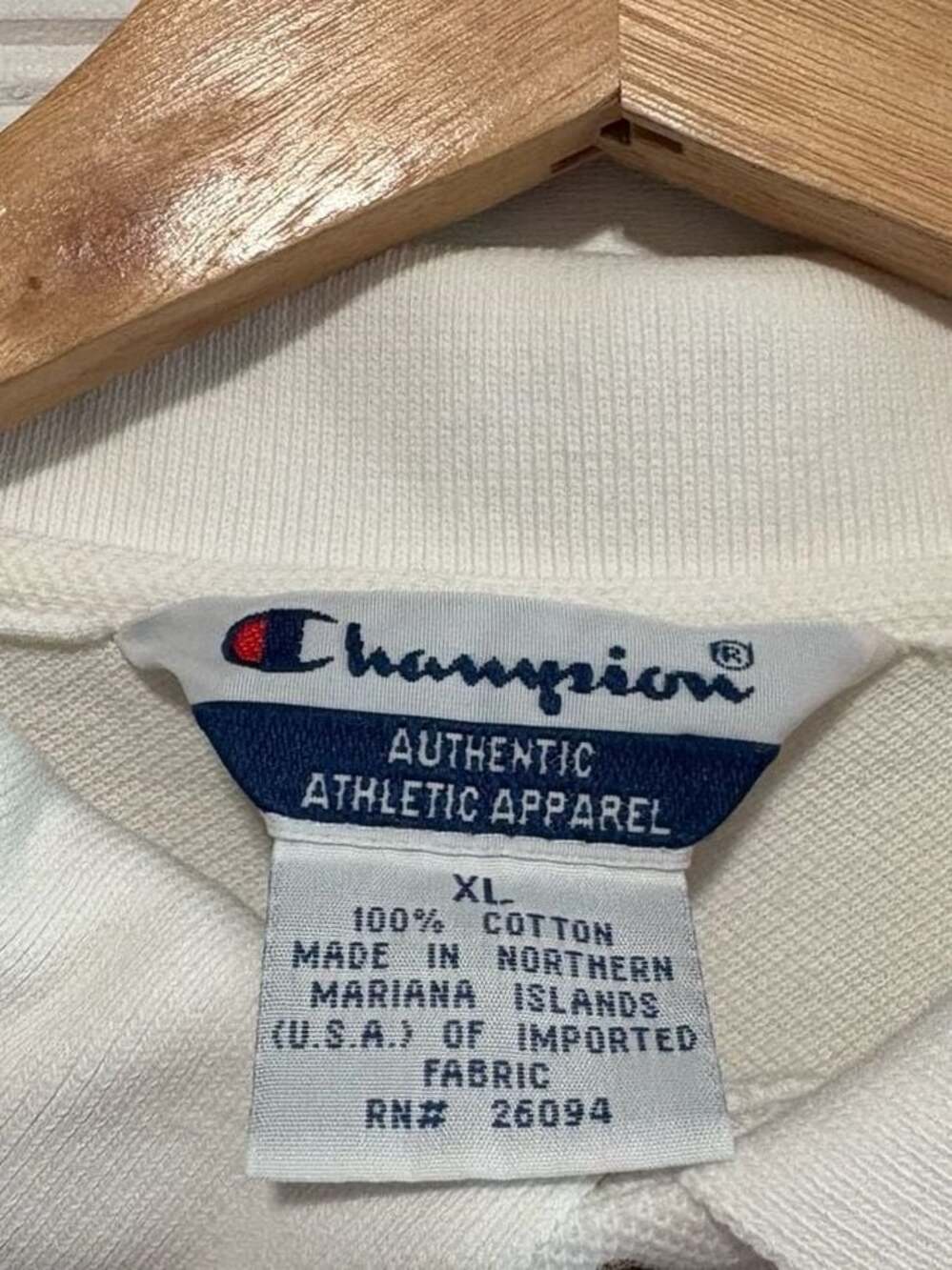 Vintage Champion NBA Los Angeles Clippers Polo Shirt White XL Sports Streewear - Picture 5 of 5